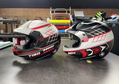 Déco graphique Casques Stilo DES Benali Thibault Gorczyca Whatatam Design Motorsport Graphic Design